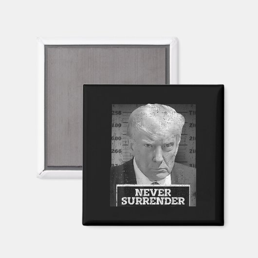 Mok Shot - Donald Trump Mok Shot - Never Surrender Magneet (Voorkant / Achterkant)