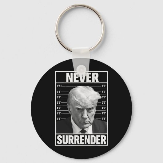 Mok Shot - Donald Trump Mok Shot - Never Surrender Sleutelhanger (Voorkant)