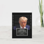 Mok Shot President Donald J Trump Mugshot 2023 Ple Kaart (Voorkant)