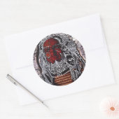 Mok shot ronde sticker (Envelop)