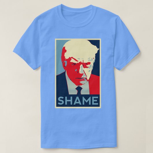 mok shot Shame Obama HOPE stijl T-shirt (Design voorkant)
