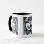 Mok Siberian Husky (Voorkant links)