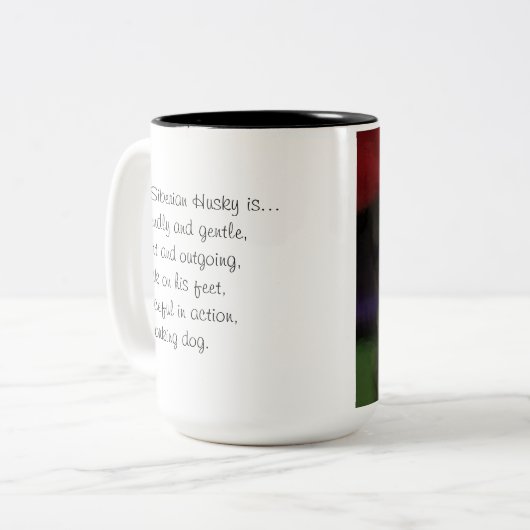 Mok Siberian Husky (Voorkant links)