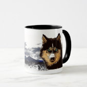 Mok Siberian Husky (Voorkant rechts)