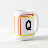 Mok - Simplistische geometrische vormen en Initiaa (Voorkant rechts)