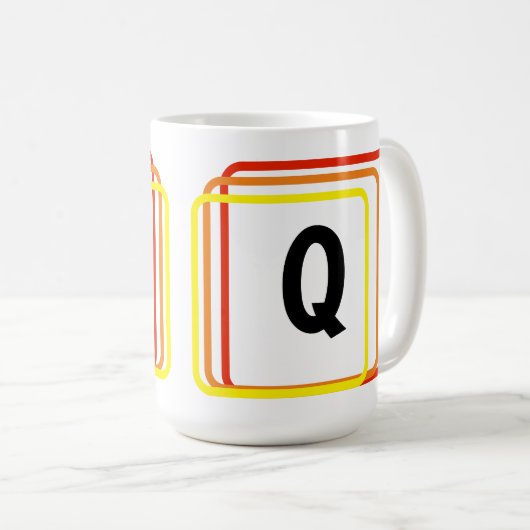 Mok - Simplistische geometrische vormen en Initiaa (Voorkant rechts)