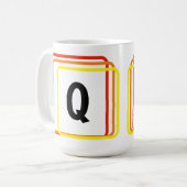 Mok - Simplistische geometrische vormen en Initiaa (Voorkant links)