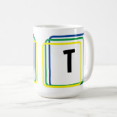 Mok - Simplistische geometrische vormen en Initiaa (Voorkant rechts)