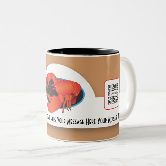 Mok Sjabloon Lobster (Voorkant rechts)