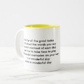 Mok Sjabloon met twee Afbeeldingen - Gepersonalise (Voorkant links)