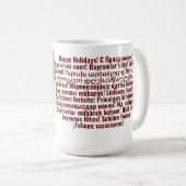 Mok Sjabloon met uw afbeeldingen en uw groet (Voorkant rechts)