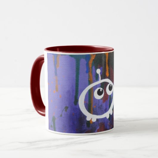 mok "Slaap" ruimtegraffiti (Voorkant links)