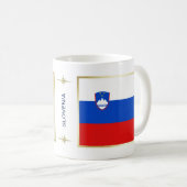 Mok Slovenië vlag + kaart (Voorkant rechts)