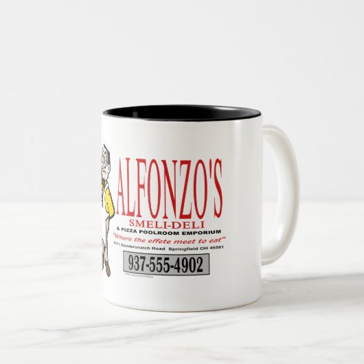 Mok Smeli-Deli Souvenir van Alfonzo (Voorkant rechts)