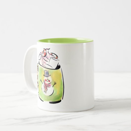 Mok sneeuw en cacao (Voorkant links)