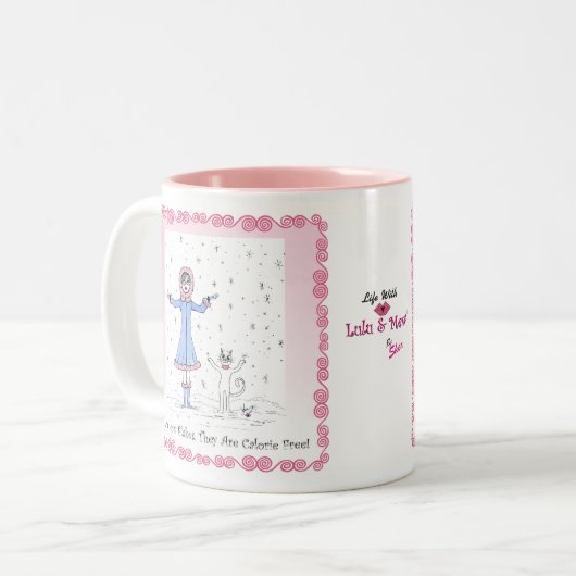 Mok sneeuwvlokken (Voorkant links)