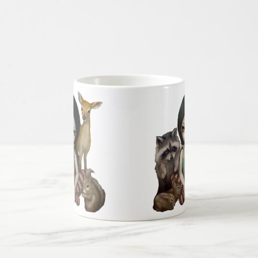 mok "Sneeuwwitje en haar diervrienden" (Center)