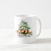 Mok  Snowman en kerstboom (Voorkant rechts)