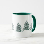 Mok Snowy Pine Trees (Voorkant rechts)