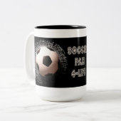 Mok Soccer Fan Voetbal Pattern Coffee (Voorkant links)