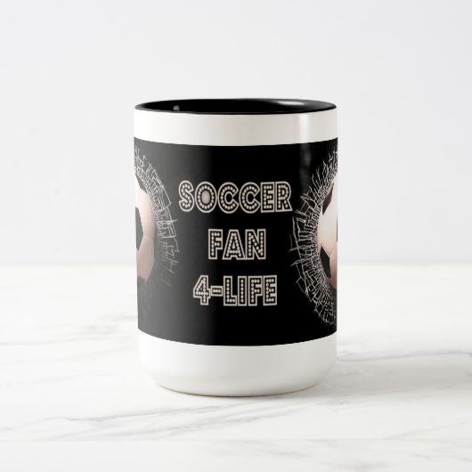 Mok Soccer Fan Voetbal Pattern Coffee (Center)