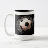 Mok Soccer Fan Voetbal Pattern Coffee (Links)