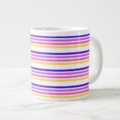 Mok speciale bedrijfs-Violet Stripe Tea-koffie (Voorkant rechts)