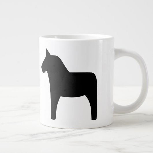 Mok speciale Dala Horse Black (Rechts)