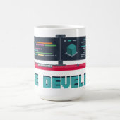 Mok spelontwikkelaar - blauwe letters (Center)