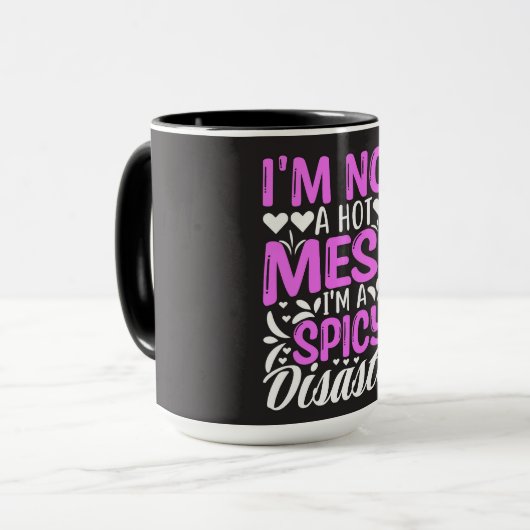 Mok Spicy Disaster Quote (Voorkant links)