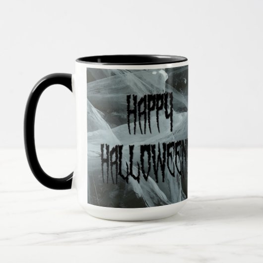 Mok Spider Leg Halloween en Eerie Background (Links)