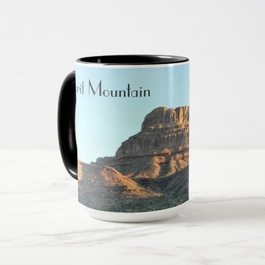 Mok Spirit Mountain met zwarte rand (Voorkant links)