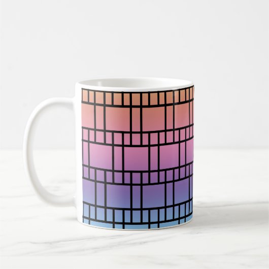 Mok - Square Leaded Glass Pattern in Blues (Links)