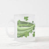 Mok-St. Patrick's Clovers, bevroren Matglas Koffiemok (Links)
