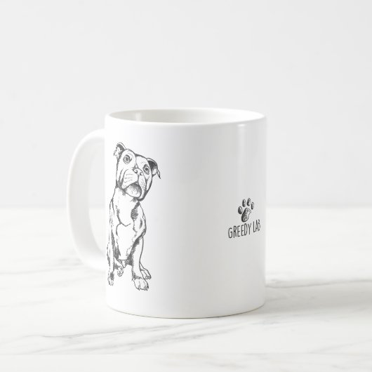 Mok Staffordshire Bull Terrier (Voorkant links)