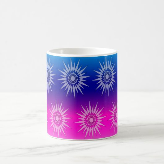 Mok - Star Graphic op blauw en roze (Center)
