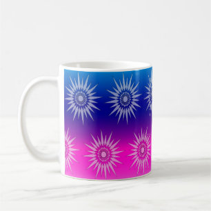 Mok - Star Graphic op blauw en roze