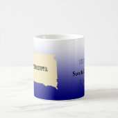 Mok - State Map South Dakota met City (Center)