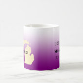 Mok - State Map van Michigan met City (Center)