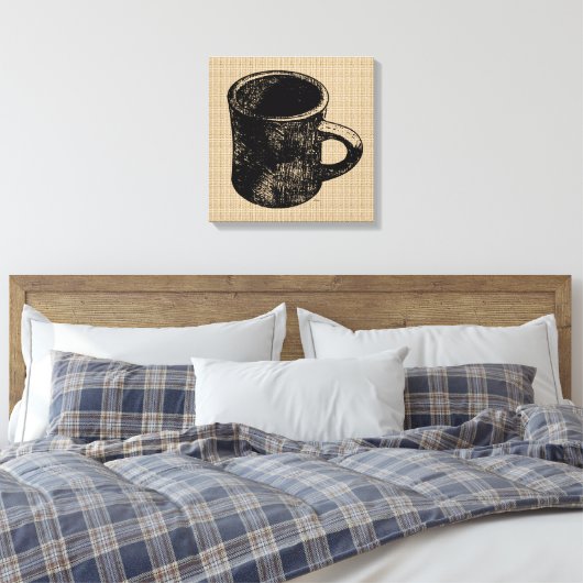 Mok stempel op Canvas (Insitu (Slaapkamer))