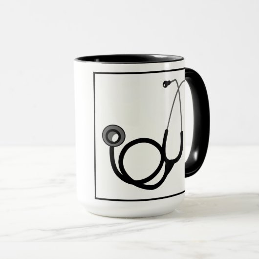 mok stethescope dokter gift (Voorkant rechts)