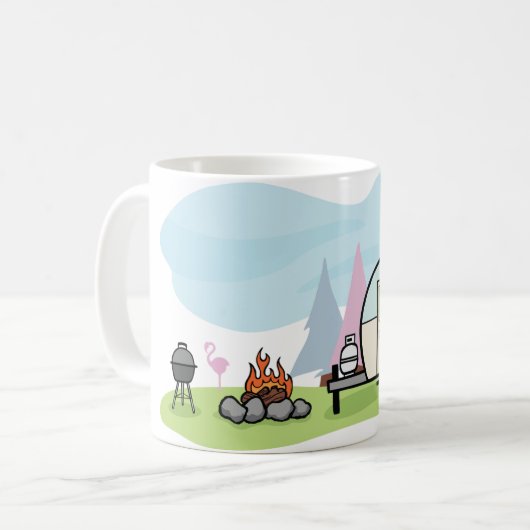 Mok  stijl Camper (Voorkant links)