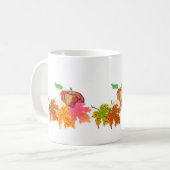 Mok: Stilleven Apples Autumn Leaf Koffiemok (Voorkant links)