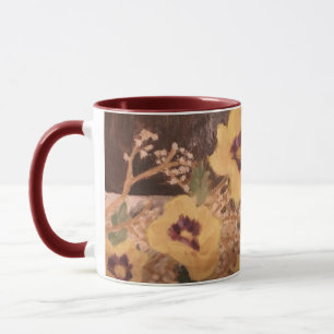 Mok: stilstaand levenslogboek met bloemen mok