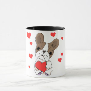 mok "Sweet Dog Holding Heart"