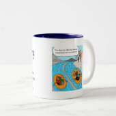 Mok: Synchroon versus asynchroon Tweekleurige Koffiemok (Voorkant rechts)