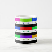 Mok Syrische multihue-vlaggen (Center)