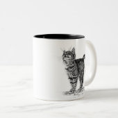 Mok Tabby Kitten (Voorkant rechts)