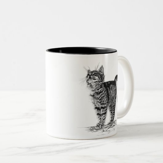 Mok Tabby Kitten (Voorkant rechts)