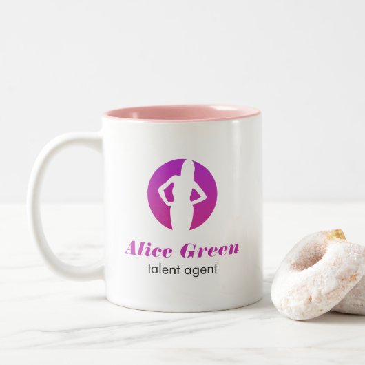 Mok Talent Agent Logo (Met donut)